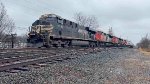 NS 7648 leads the empty sandman west.